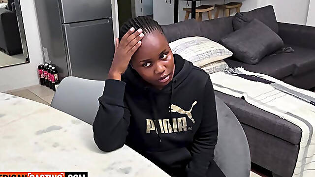 Thick Big Tits Black Teen Rides White Dick Pov In Interracial Casting Call