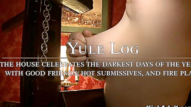 Celebrating Winter with Hot Friends and a Fire Play Scene you Cant Miss BDSM Anal Orgy Party
