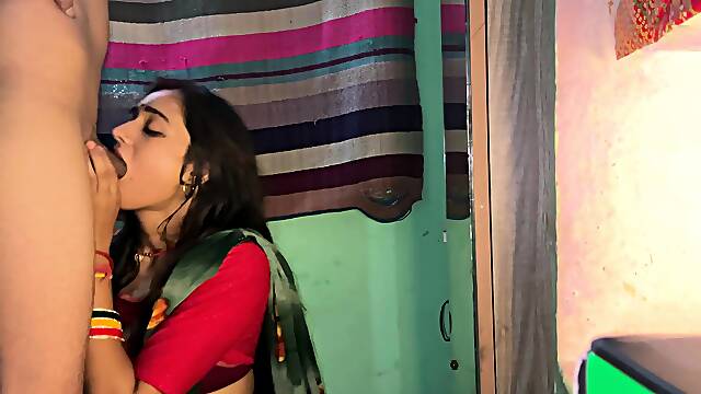 Beautiful Indian Wife Deep Throat Blowjob