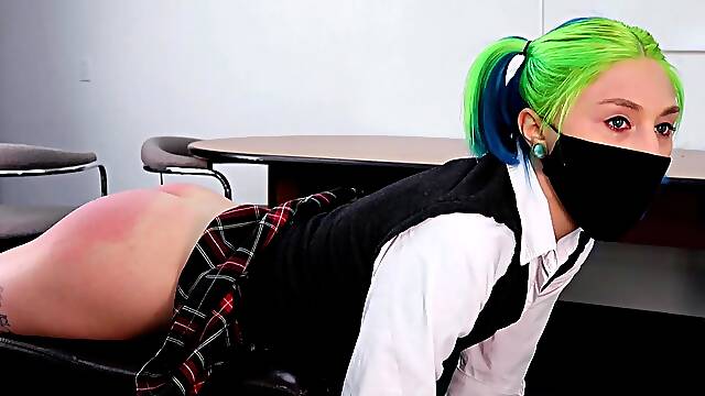 Homely Whooping Explicit Spanking Teen Fetish Punishment