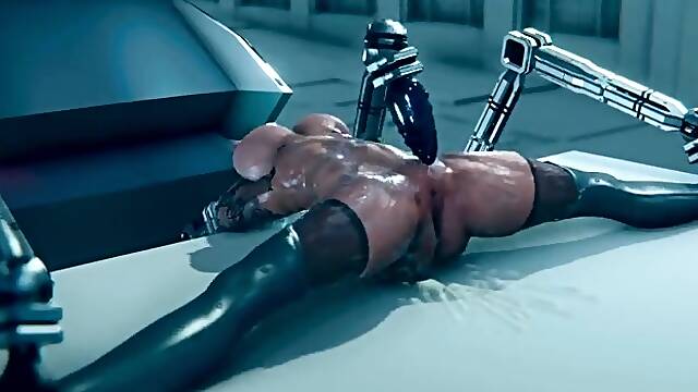 Foxy 3D Superwoman bounces up and down on a cock