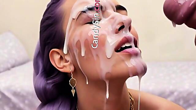 Purple-Haired Idol Rumi Gets Her Ass Stretched by Fans-AI