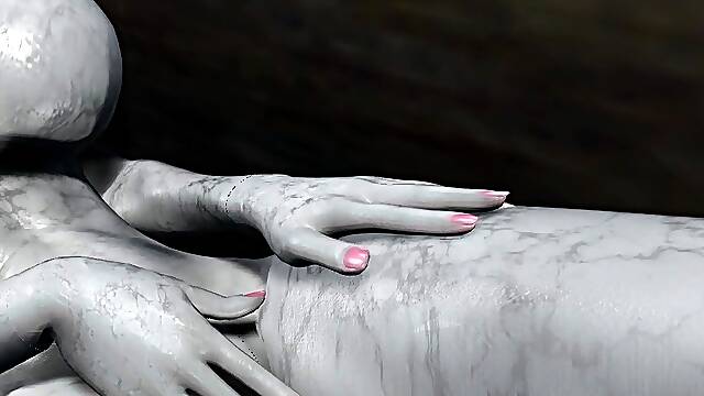 Hot 3D redhead licking a pussy while getting fucked