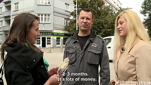 Czech couple for cash agrees to have sex with another couple