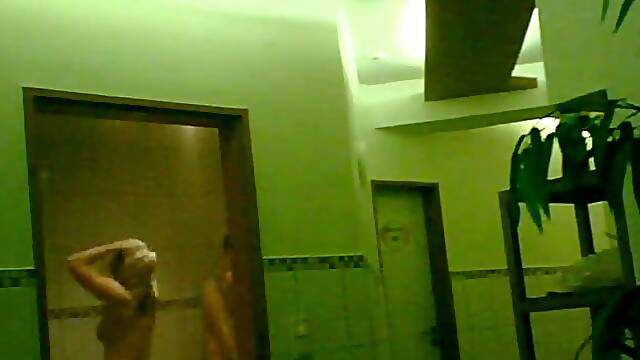Hidden camera in the female sauna caught two chicks