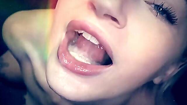 Gypsy Rose Deepthroats Thick Cock for First Time