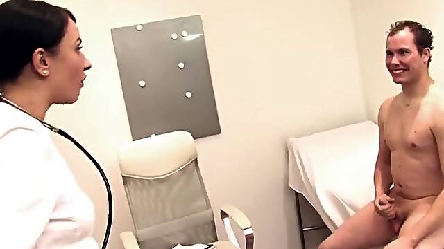 German nurse gets an anal checkup