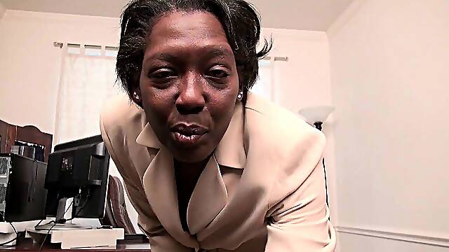 Office grannies Amanda and Penny strip off and play