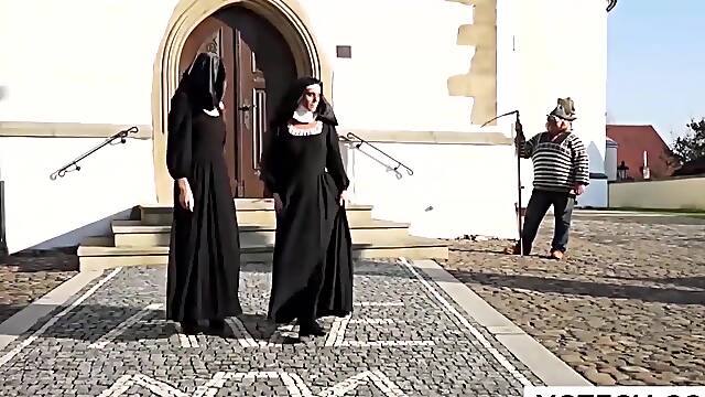 Monster Alert! Cathlic nuns and monster - XCZECH.com