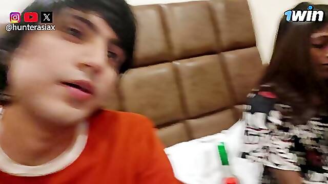 Beautiful skinny Desi girl gets fucked with cum on her ass