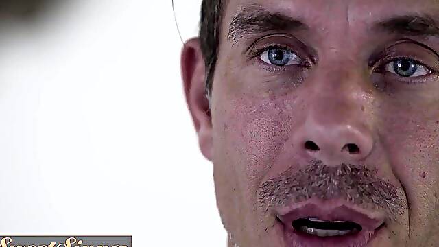 SWEET SINNER - Wife’s Worries Fade As Her Husband Buries His Cock Deep Between Her Gigantic Tits