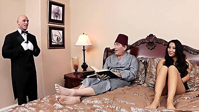 Brazzers - Shes Gonna Squirt - The Butler Serves Anal scene starring Asa Akira and Johnny Sins