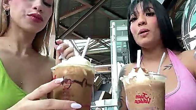 HOT SEXY LATINAS HAVE SEX IN A MALL BATHROOM!!! - MAY HERNANDEZ