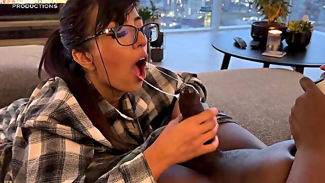 Desi BIG BLACK COCK Footjob video