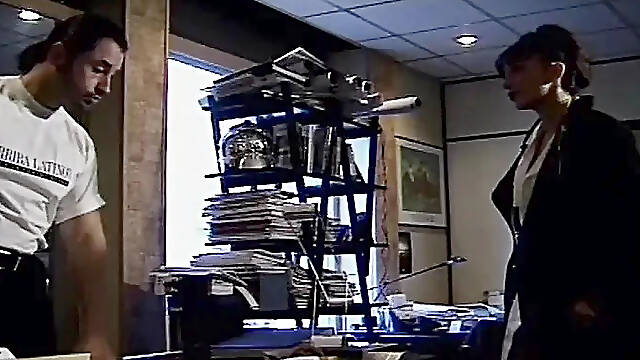French Secretary Got Large Load on Her Butt