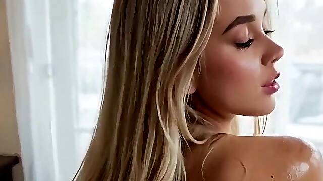 Banging stepsister at home - large booty anal and twat climax - Virtual Sex [AI]