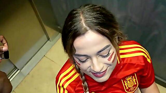 Large Booty Spanish Supporter Drilled Anal And double penetration In Parking Lot After Soccer Match !!!