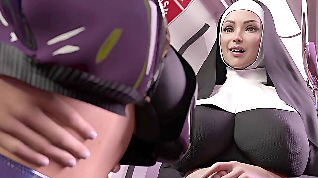 Do You Believe in God? Futa Nun seductive huge-chested Luna to Join futanari Faith Church