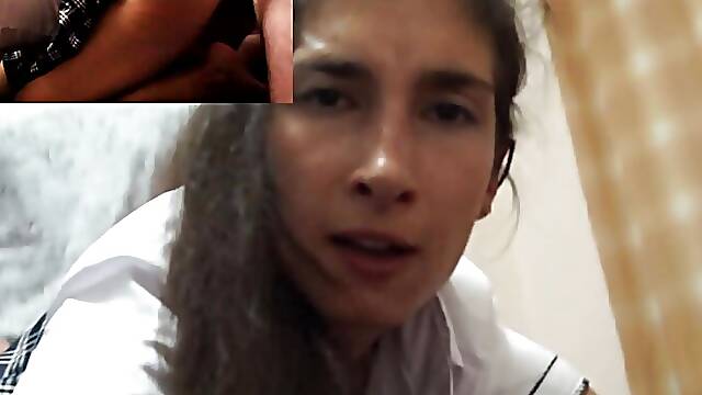 Lisichka Mila Fox anal fucks with a fan. POV