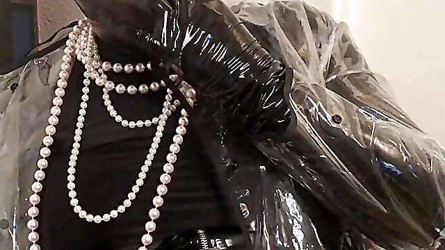 Plastic Raincoat Spandex Dress Masturbation