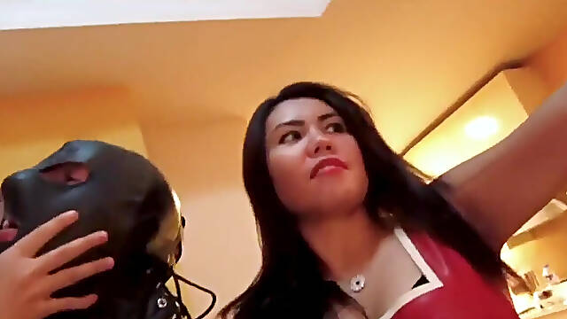 3 Asian Mistresses Enslaving Slave