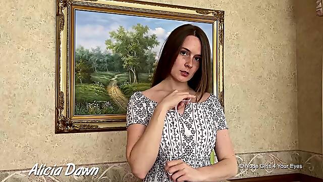 Alicia Dawn 20 Minute Hot Striptease Video