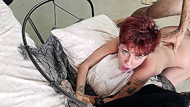 Non-binary Woman Getting Extremely Fucked in the Ass by a Big Cock
