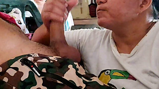 Sucking a Soldier's Dick