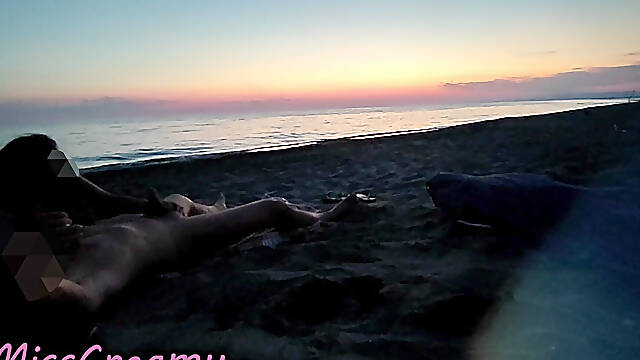 Dick Flash French Teacher MILF Risky Beach Blowjob Maspalomas Nude Beach Cumshot People