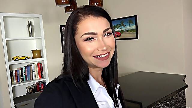 HD POV video of Jennifer Jacobs with natural tits being dicked